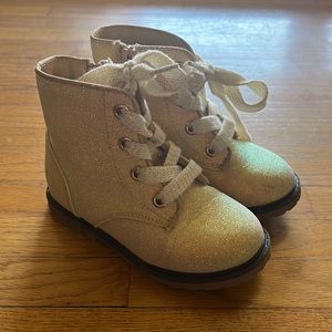 Cat & Jack Gold Boots Size 8